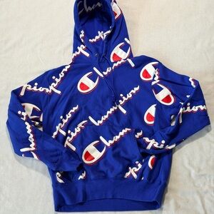 Champion Royal Blue Reverse Weave Hoodie